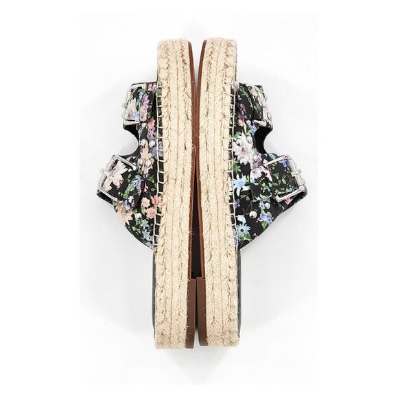 REBECCA MINKOFF Jodi NWOB Floral Studs Platform Espadrille Sandals Slide - Picture 8 of 11